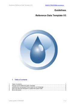 Guidelines Reference Data Template V3 - CIRCABC
