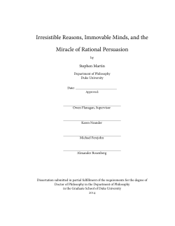 Irresistible Reasons, Immovable Minds, and the Miracle of Rational