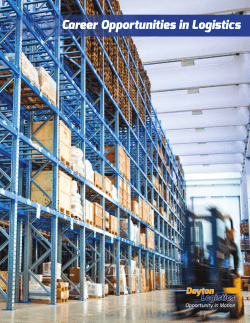Career Opportunities in Logistics