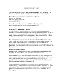 Privacy Policy - Girls on the Run