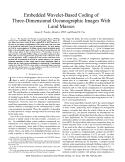 Embedded Wavelet-Based Coding of Three