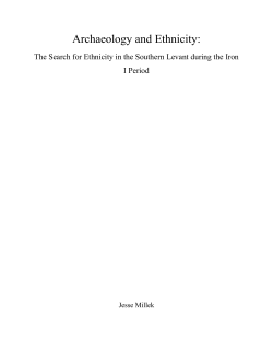 Archaeology and Ethnicity: