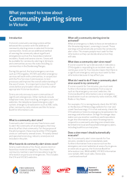 Community Alert Sirens