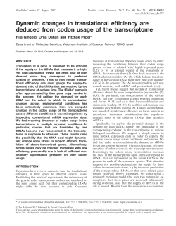 Abstract - Nucleic Acids Research