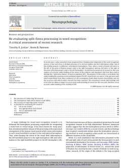 Re-evaluating split-fovea processing in word recognition: A critical