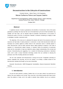 Deconstruction in the Lifecycle of Constructions