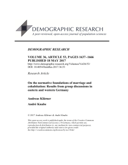 Full Text  - Demographic Research