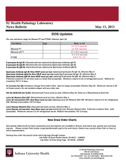 Updated Order of Draw Charts