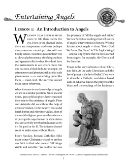 Entertaining Angels - Catholic Scripture Study International