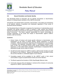 Policy 5.6, Sexual Orientation and Gender Identity