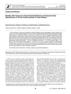 Mortality After Exposure to Polychlorinated Biphenyls and