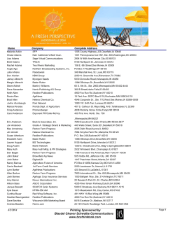 Printing Sponsored by www.bcsthinktank.com Blasdel Cleaver