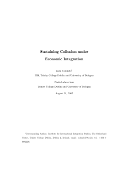Sustaining Collusion under Economic Integration