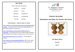 Creative Curriculum Information and Ideas for Parents and Carers