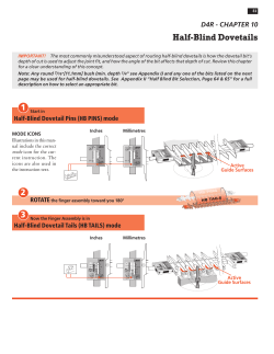 Half-Blind Dovetails