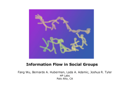 Information Flow in Social Groups