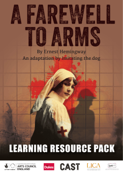 A Farewell To Arms Education Pack