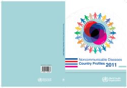 Country Profiles 2011 - World Health Organization