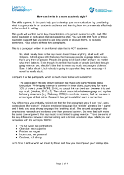 How can I write in a more academic style?