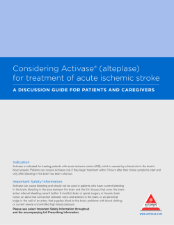Activase Patient Discussion Guide