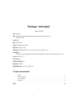 Package `selectspm`