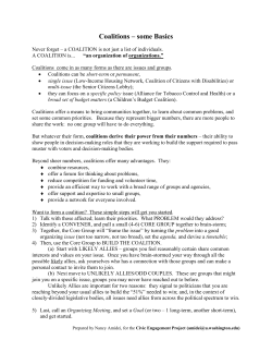 Coalition Basics