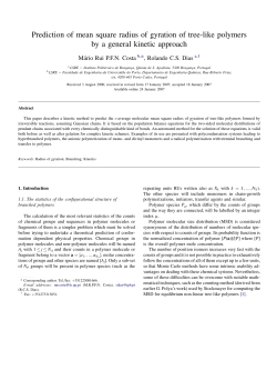 Prediction of mean square radius of gyration of tree