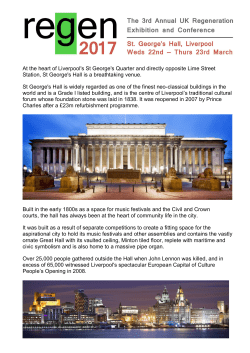 At the heart of Liverpool`s St George`s Quarter and directly opposite