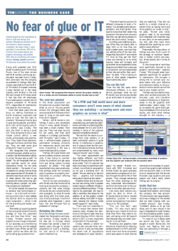 No fear of glue or IT