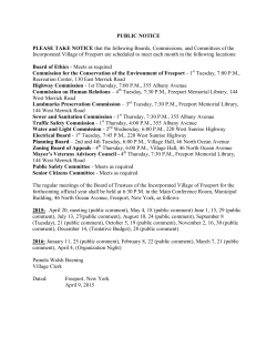 PUBLIC NOTICE PLEASE TAKE NOTICE that the following Boards