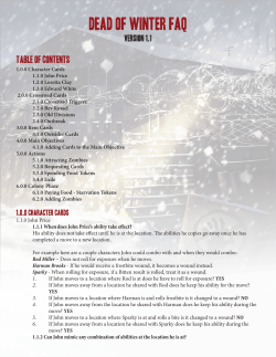 Dead of Winter FAQ