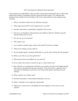 Potential Court Questions