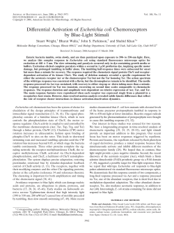 Differential Activation of Escherichia coli
