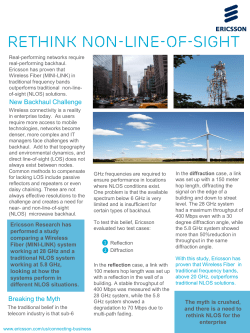 NLOS Study &ndash; January 2015