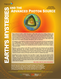Earth`s Mysteries and the APS