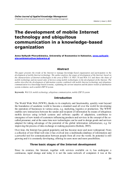 The development of mobile Internet technology and