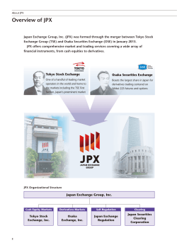 Overview of JPX