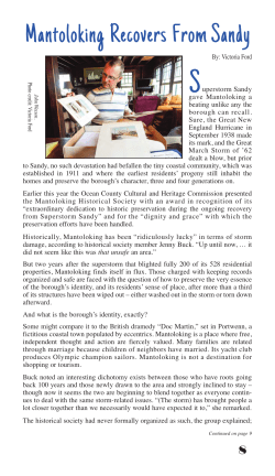 uperstorm Sandy gave Mantoloking a beating unlike any the