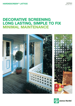 HardiScreen Lattice:HardiScreen Lattice