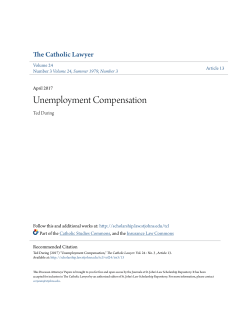 Unemployment Compensation - St. John`s Law Scholarship