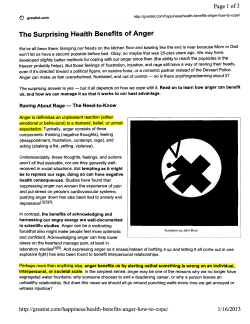 The Surprising Health Benefits of Anger