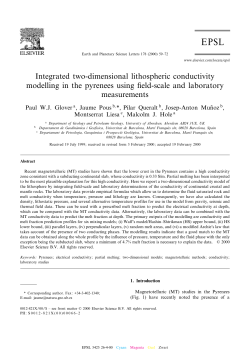 Integrated two-dimensional lithospheric conductivity modelling in the