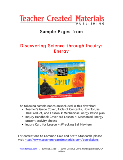 Sample Pages - Teacher Created Materials