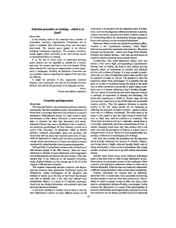 Selection procedure or training&acirc; - The Royal College of Psychiatrists