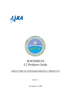 JEM/SMILES L2 Products Guide