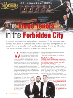 The Three Tenors Live Issue 16