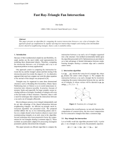 Fast Ray-Triangle Fan Intersection