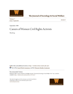 Careers of Women Civil Rights Activists