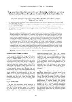 Deep-water depositional characteristics and relationship with bottom