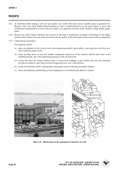 4.9.1 In traditional urban settings, roofs are not usually very visible